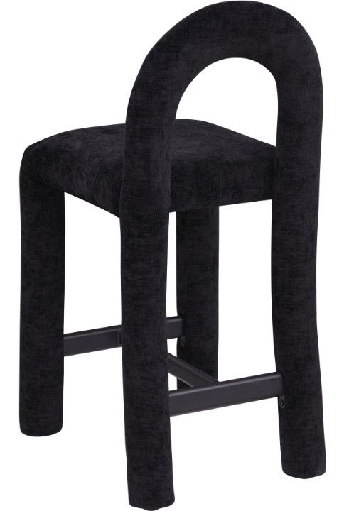 Meridian Furniture Amari Black Upholstered Counter Stool-4