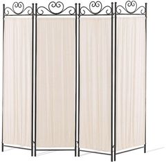 Coaster® Dove Beige/Black 4-Panel Folding Screen