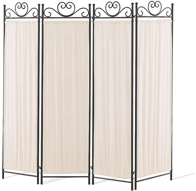 Coaster® Dove Beige/Black 4-Panel Folding Screen