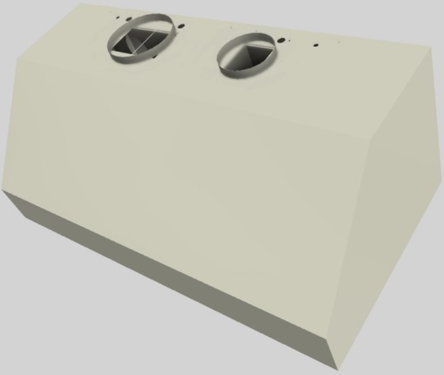 Vent-A-Hood® 48" Biscuit Wall Mounted Range Hood-1