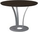 Amisco Customizable Dalia Solid Ash Round Table with Metal Turnip Base-0