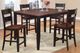 American Wholesale Furniture 5-Piece Black/Cherry Pub Dining Set-0