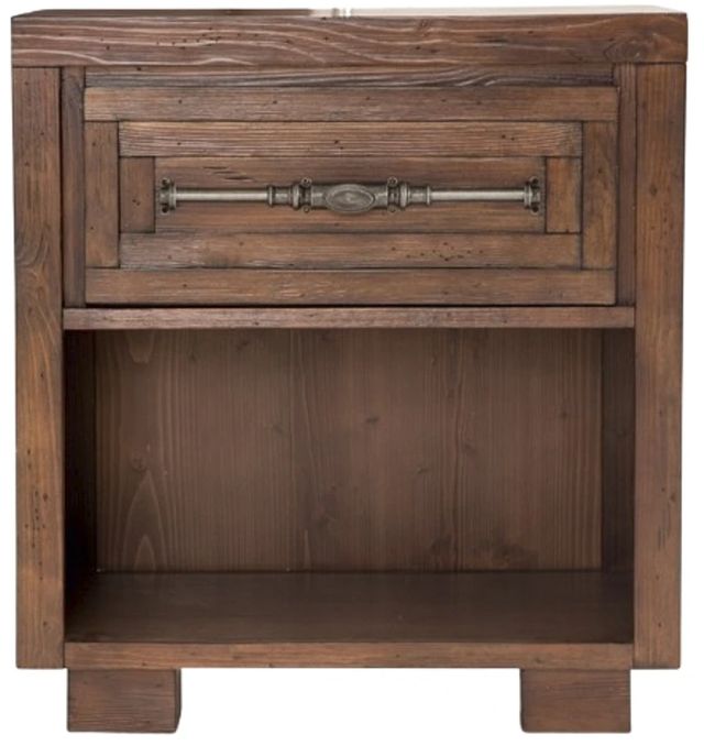 Michael Amini® Carrollton Rustic Ranch Nightstand-2