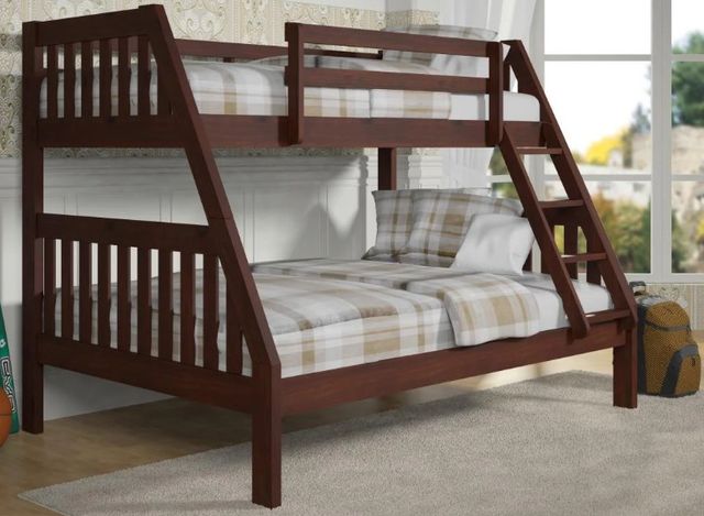 Donco Kids Austin Mission Cappuccino Mission Twin/Full Bunk Bed-1