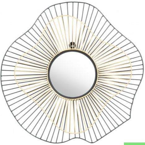 Zuo® Modern Comet Black and Gold Mirror-0