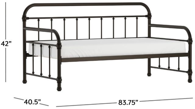 HH2 Home Kirkland Black Twin Metal Daybed-2
