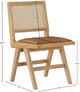 Meridian Furniture Abby Cognac/Natural Dining Side Chair-4