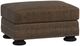 Bernhardt Foster Brown Leather Ottoman-0