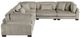 Homelegance® Traverse 5-Piece Taupe Modular Sectional-2