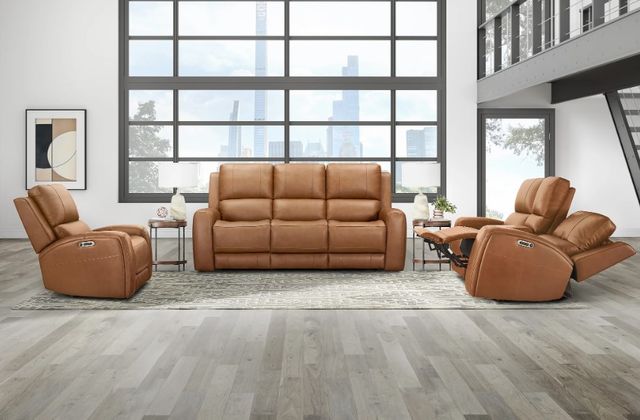 Parker House® Belmont Lyric Caramel Power Zero Gravity Reclining Sofa-1