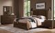 Vaughan-Bassett Lodge & Loft Dark Oak King Floating Panel Storage Bed-1