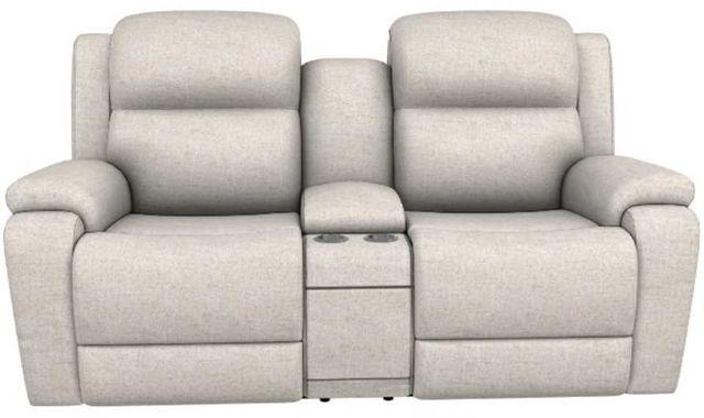 La-Z-Boy® Dorian Barley Manual Reclining Loveseat with Console-1