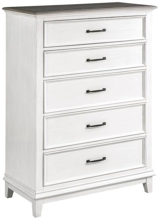 Homelegance® Chesterton Antique White/Dark Brown Chest-0