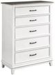 Homelegance® Chesterton Antique White/Dark Brown Chest-0
