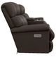 La-Z-Boy® Pinnacle Umber Leather Power Wall Reclining Loveseat with Headrest and Console-2