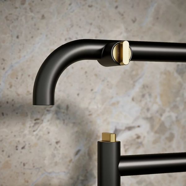 KOHLER® Components® Brushed Moderne Brass/Matte Black Deck-Mount Pot Filler-2