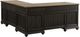 Riverside Furniture Regency Antique Oak L-Desk and Return with Matte Black Base-1
