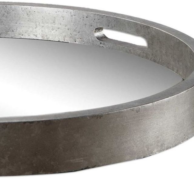 Uttermost® Bechet Antiqued Silver Tray-2
