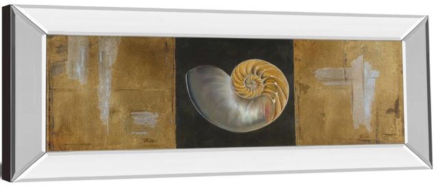 Classy Art Seashells II by Patricia Pinto Mirror Framed Wall Art-1