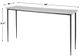 Uttermost® Nightfall White Marble Top Console Table with Satin Black Base-2