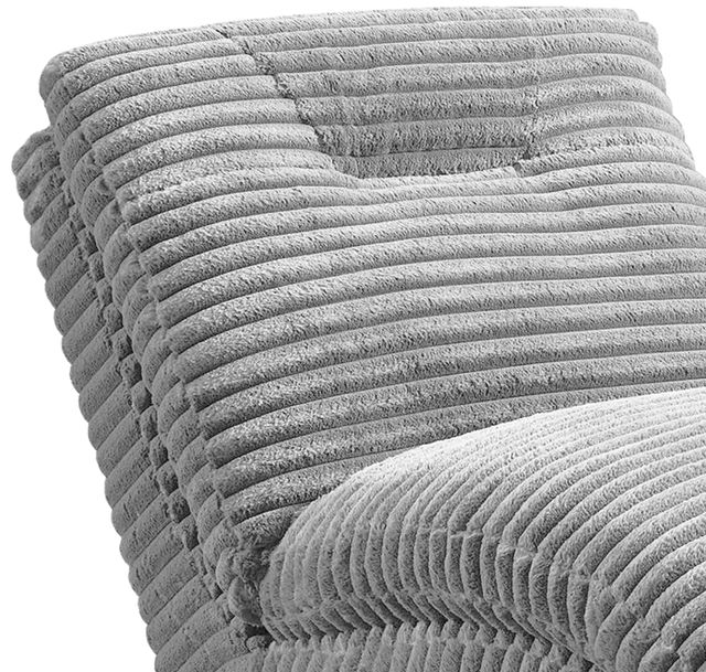 Elements International Dominick II Masis Silver Chaise -4
