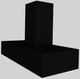 Vent-A-Hood® 48" Black Contemporary Wall Mounted Range Hood-3
