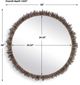 Uttermost® Uttermost Tiger Sea Urchin Brown Round Mirror-1