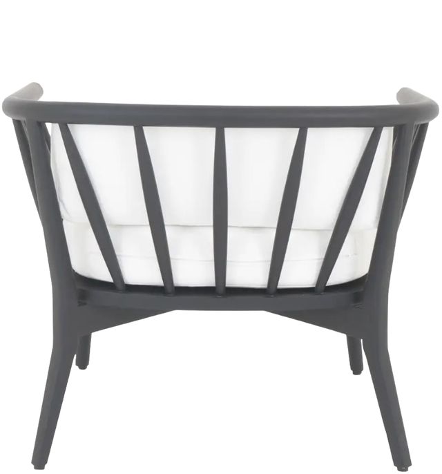 Moe's Home Collection Wren Warm White Teak Outdoor Lounge Chair-3