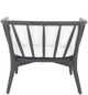 Moe's Home Collection Wren Warm White Teak Outdoor Lounge Chair-3