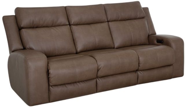 Franklin™ Winston Detroit Taupe Power Reclining Sofa with Power Headrest and Dual Seat Air Massage-0