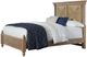 Vaughan-Bassett Scotsman Natural Maple California King Panel Bed with Seagrass Headboard-0