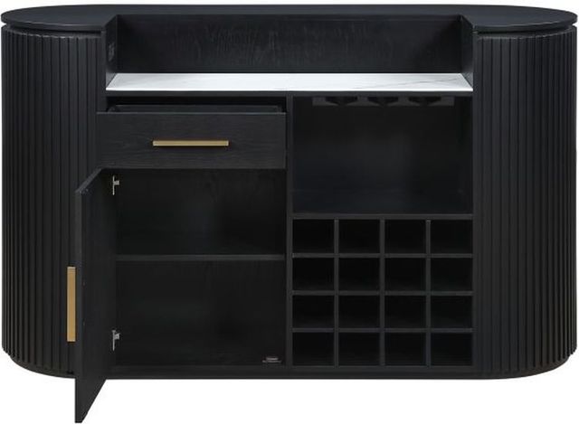Steve Silver Co. Colvin Black Reeded Bar Table-1