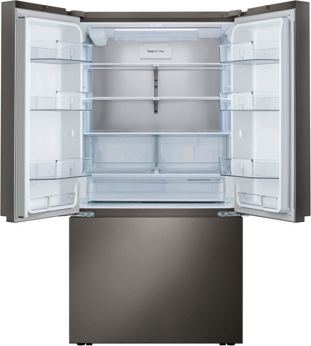LG 36" 26.5 Cu. Ft. Black Stainless Steel Smart Counter-Depth MAX™ French Door Refrigerator-1