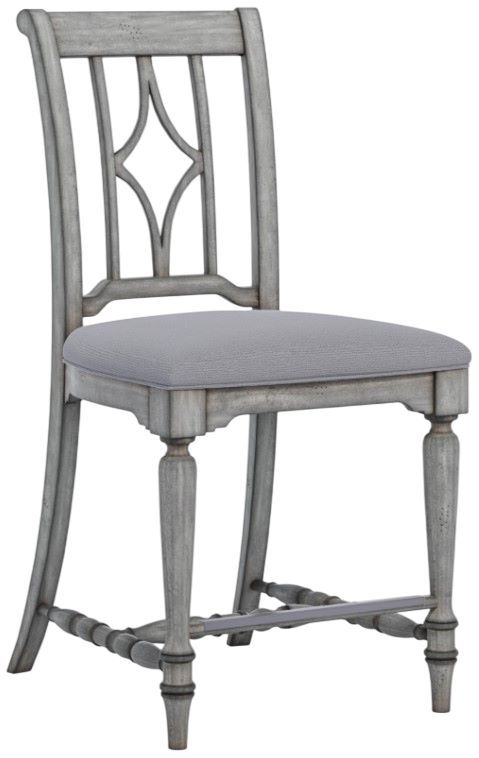 Flexsteel® Plymouth 2-Piece Weathered Graywash Counter Dining Chair Set-2