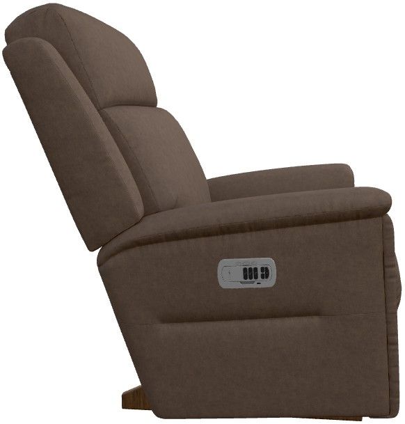 La-Z-Boy® Ace Mocha Power Rocking Recliner with Headrest-3