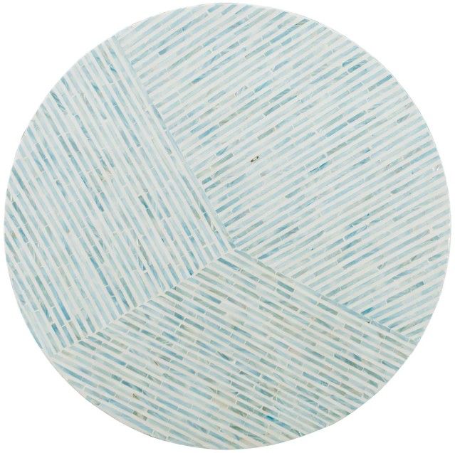 Linon Capiz Blue/Gray Coffee Table-3