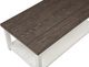 Crown Mark Dakota Brown Coffee Table with White Base-3