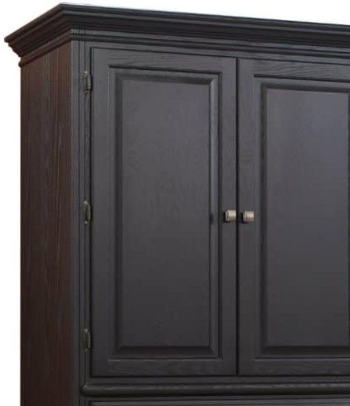 Wolfcraft Furniture McKinley Brown Master Armoire with Pull Tray-3
