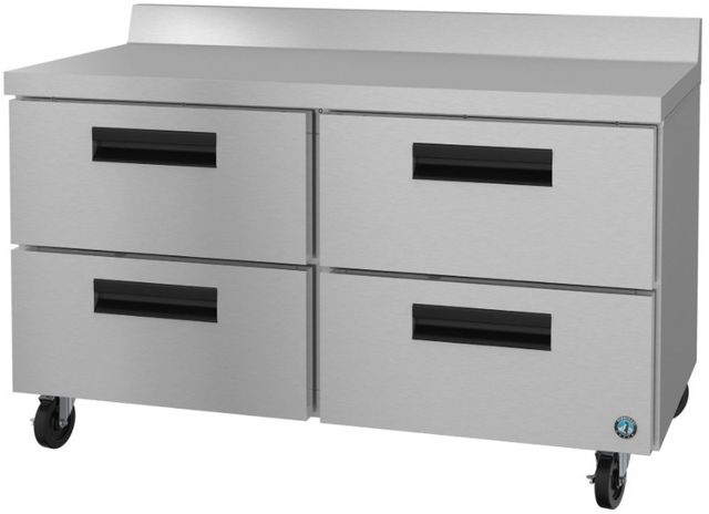 Hoshizaki Steelheart® 60" 15.1 Cu. Ft. Stainless Steel Two Section Worktop Refrigerator with Stainless Drawers-2
