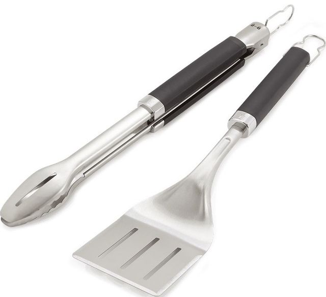 Weber® Stainless Steel Precision Grill Tongs & Spatula Set-1