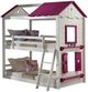 Donco Kids Sweetheart Pink/White Youth Twin/Twin Bunkbed-0