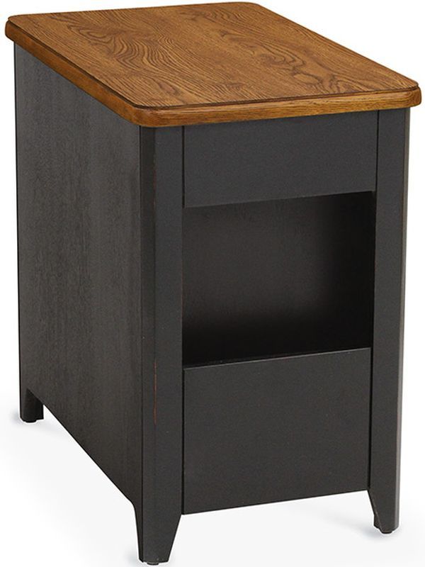 Peters-Revington™ Casual Choices™ Chestnut Chairside Table with Black Base-1
