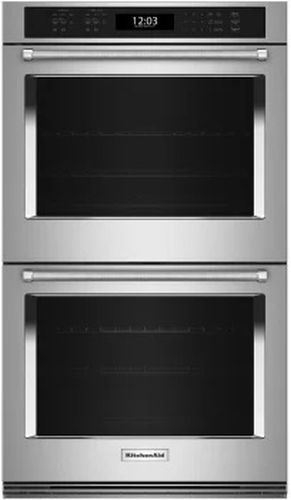 KitchenAid® 30" Stainless Steel Double Electric Wall Oven-0