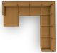 Best® Home Furnishings Customizable Trafton 5-Piece Leather Left-Arm Facing Sectional and Chaise with Brushed Nickel Legs-3