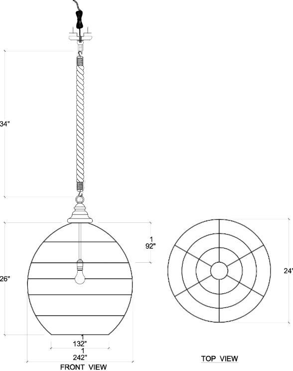 Bramble Customizable Ball Rattan Pendant-3
