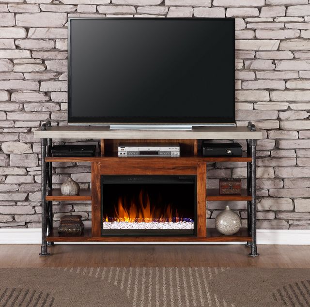 Legends Home Steampunk 62" Fireplace Console-0