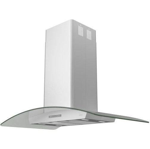 Zephyr Milano 42" Stainless Steel with Glass Canopy Island Range Hood-1