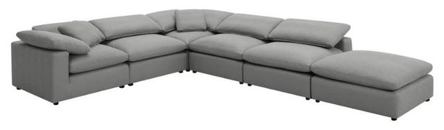 Coaster® Raleigh 6-Piece Gray L-Shape Sectional-0
