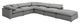 Coaster® Raleigh 6-Piece Gray L-Shape Sectional-0