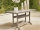 Signature Design by Ashley® Seacliff Beach Medium Brown Aluminum/Plastic Outdoor Rectangular Counter Table-1